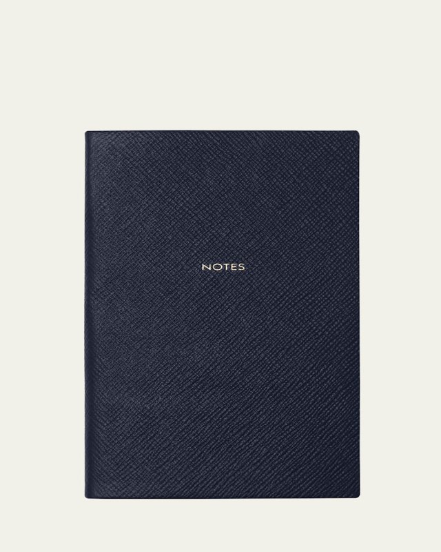 "Notes" Panama Leather Chelsea Notebook